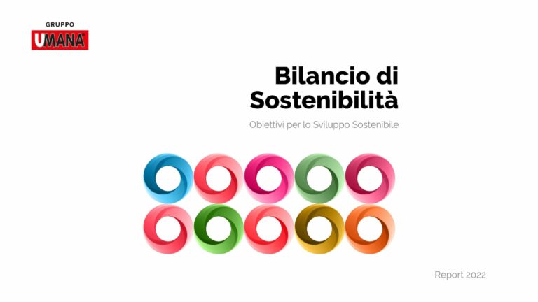 Copertina del bilancio di sostenibilità