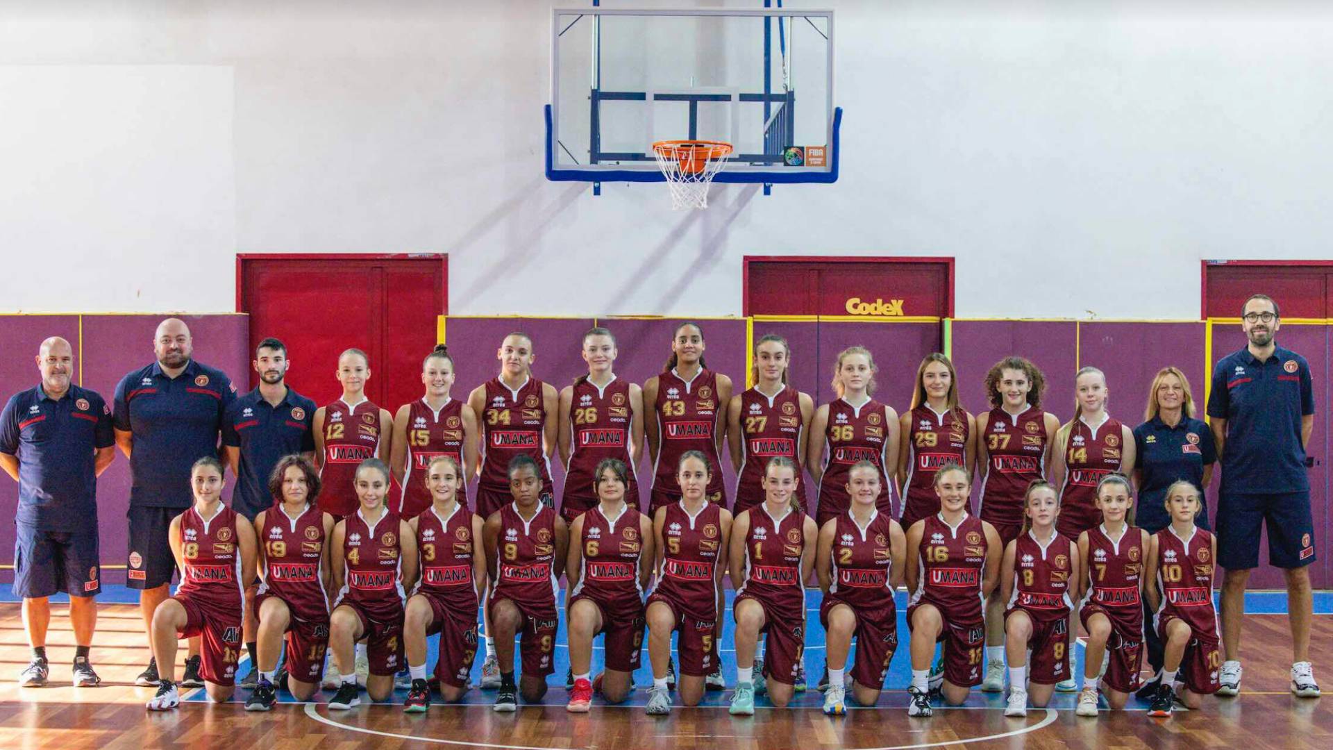 Squadra Reyer della categoria Under 15 (2009)